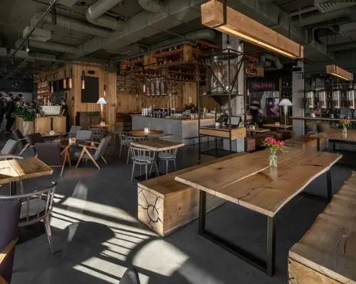 Interior of a restaurant requiring professional commercial pest control services